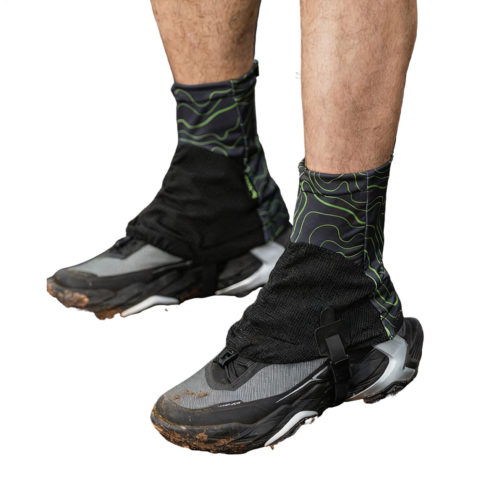 Trail Running Gaiter - 1쌍의 야외 트레일 게이터, 하이킹, 등산,