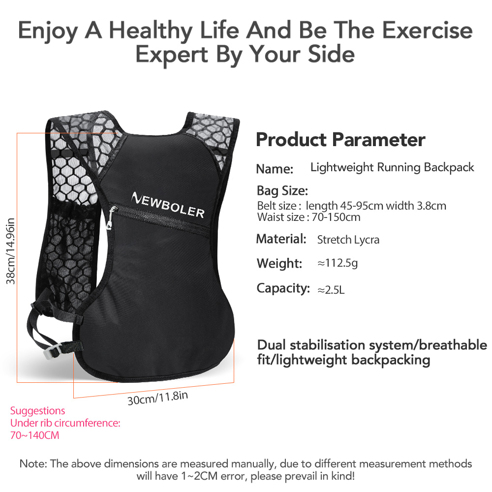 NEWBOLER 야외 트레일 러닝 배낭 초경량 여성 남 - Running Hydration Vest 리뷰 및 가격