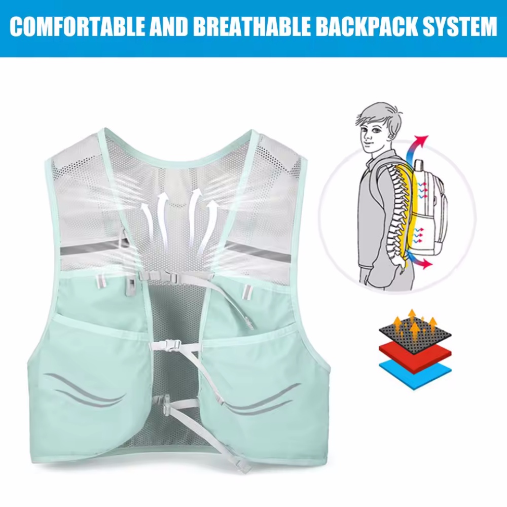 반사 러닝 조끼 수화 러닝 가슴 가방 초경량 사이클링  - Running Hydration Vest 리뷰 및 가격