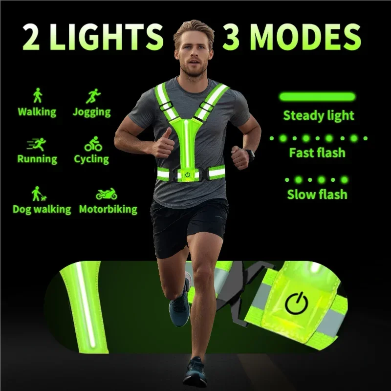 LED Reflective Vest Running Ge - Reflective Running Gear Vest 리뷰 및 가격