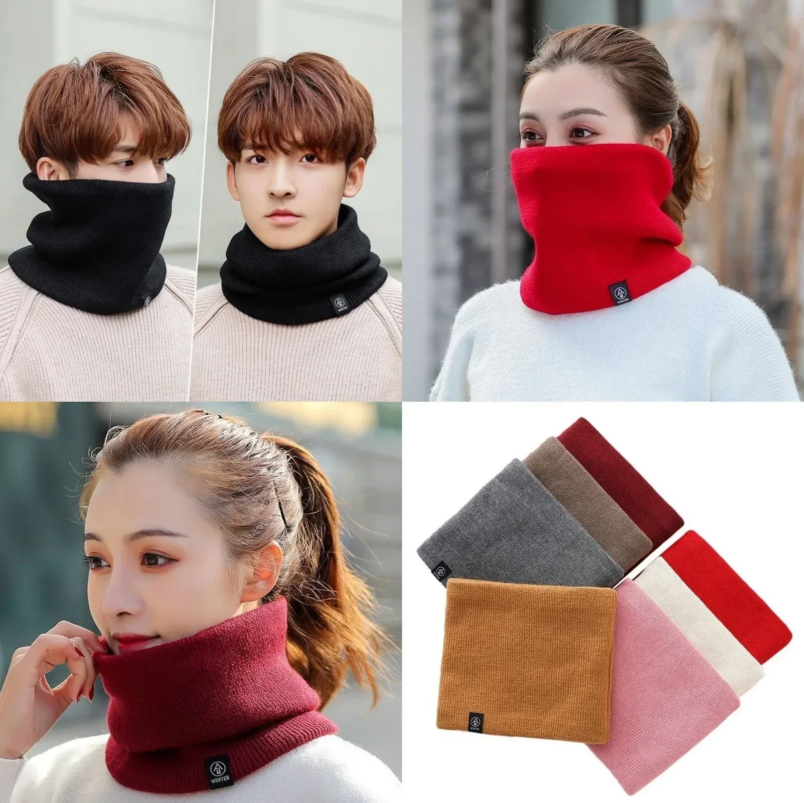 핫세일 패션 부드러운 니트 넥워머, 남녀공용 다기능 페 - Running Gear To Keep Warm 리뷰 및 가격