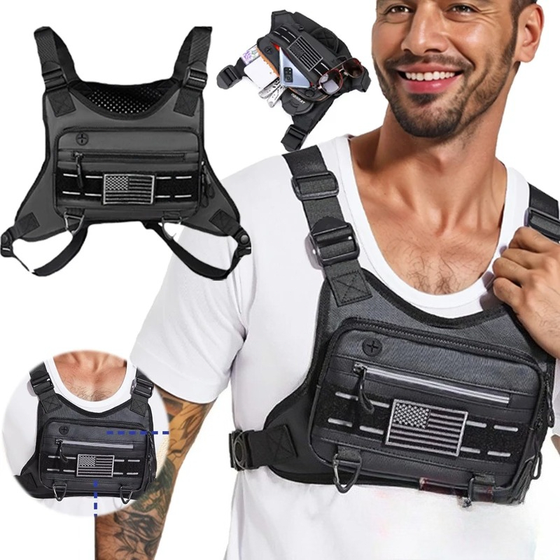 전술 러닝 조끼 - 방수 도난 방지 가슴 가방, 조절  - Running Hydration Vest 리뷰 및 가격