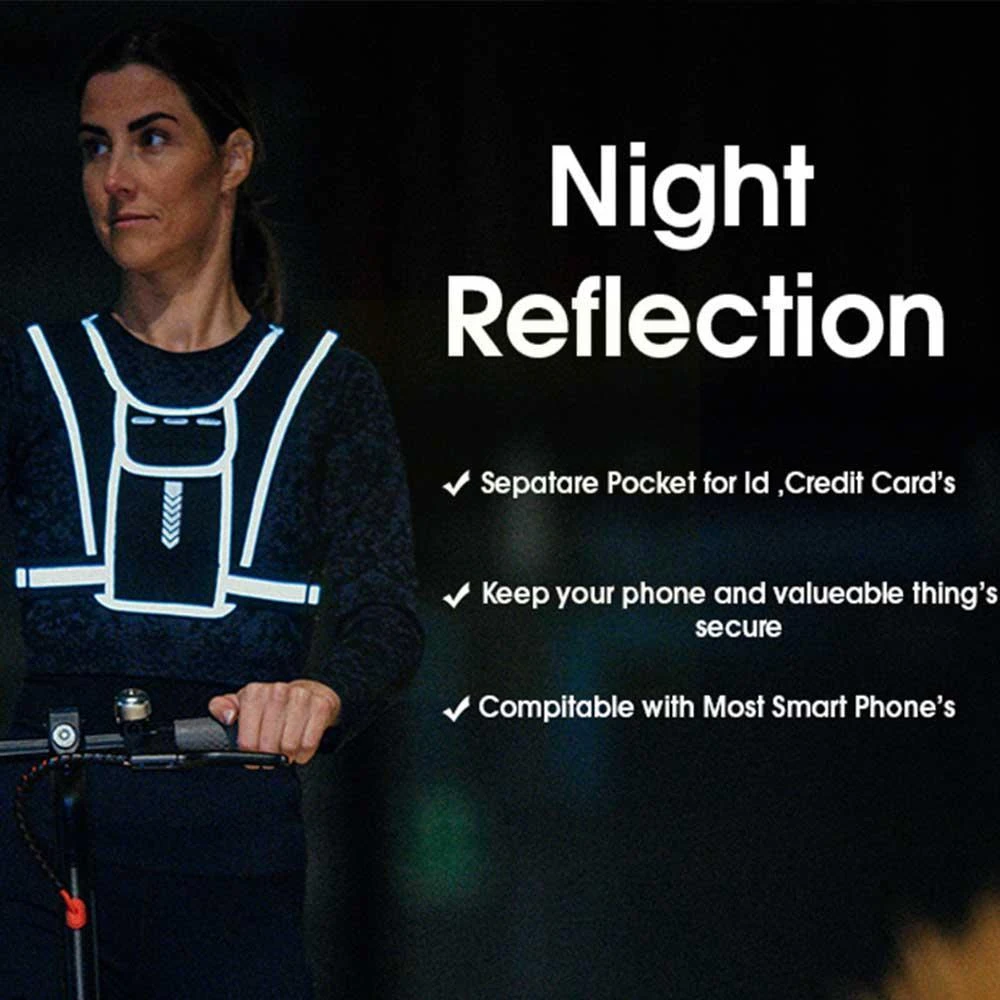 남녀공용 러닝 조끼, 방수 휴대폰 및 키 파우치, 반사 - Reflective Running Gear Vest 리뷰 및 가격